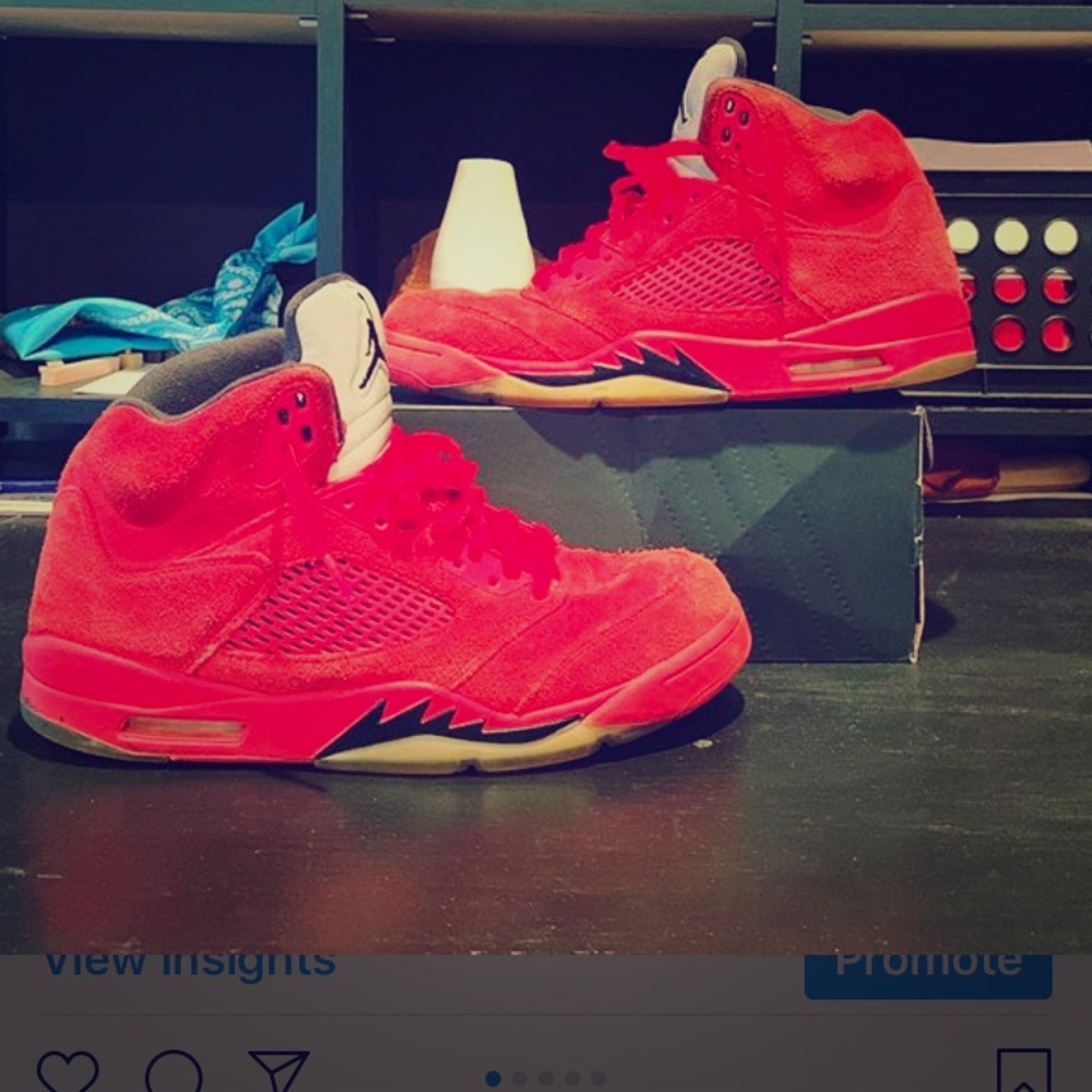 Nike Air Jordan Suede Red 5